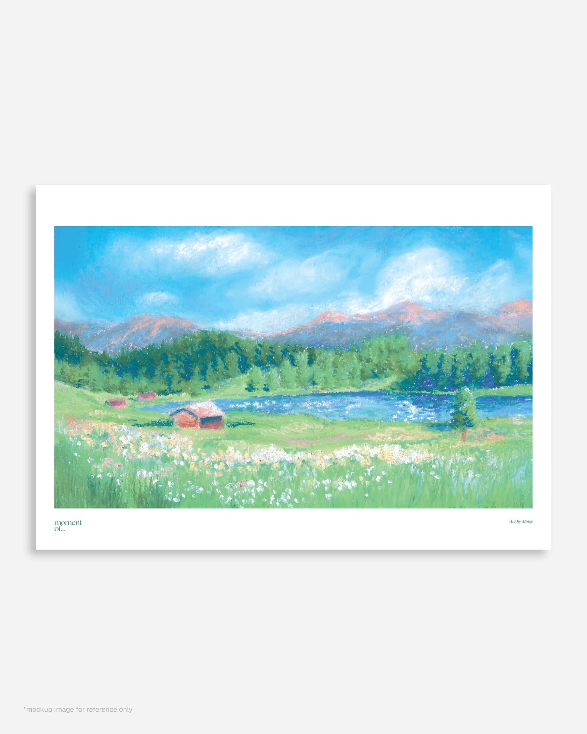 A3 印製畫 "Tranquil Alps"
