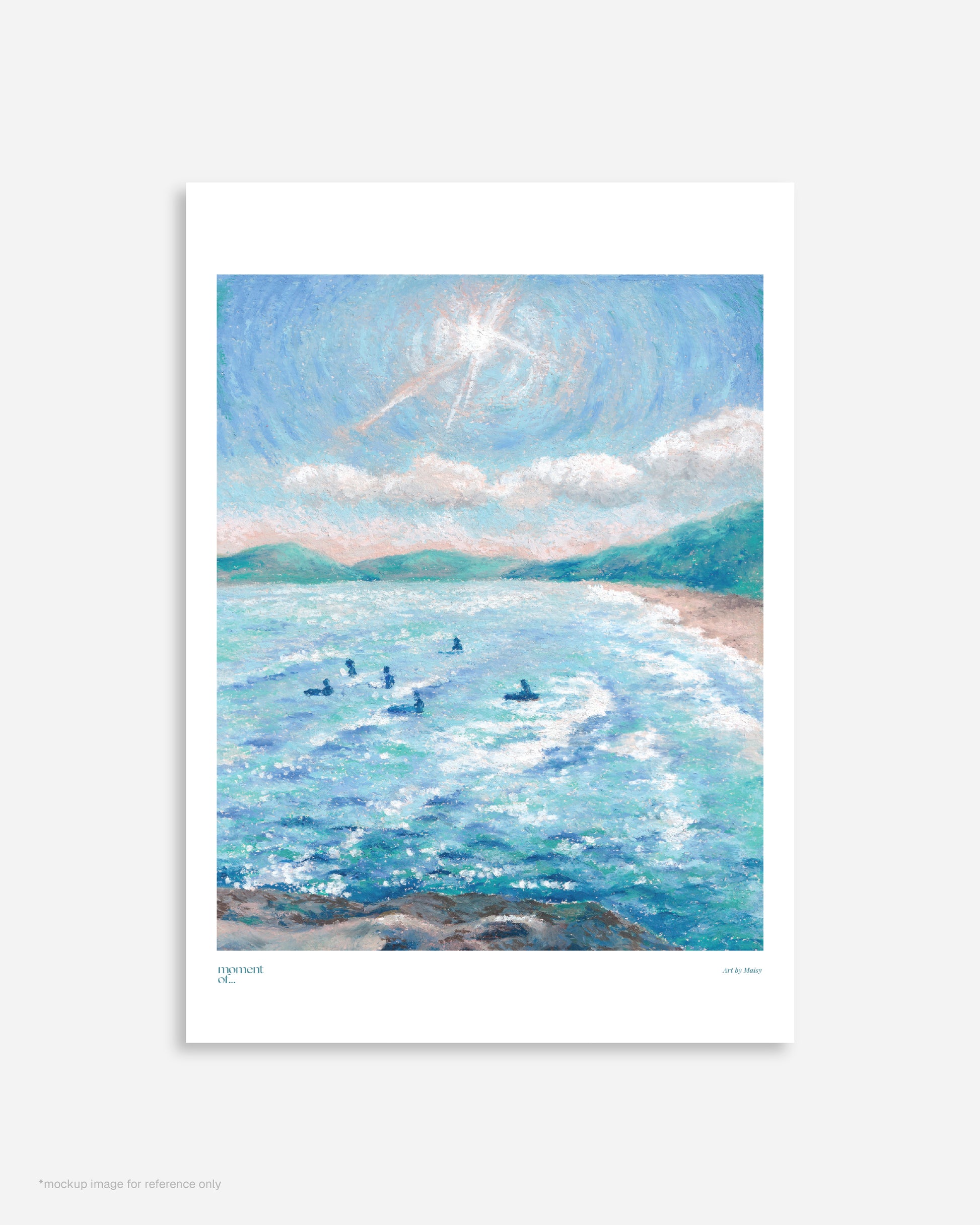 A3 印製畫 "Find your wave"