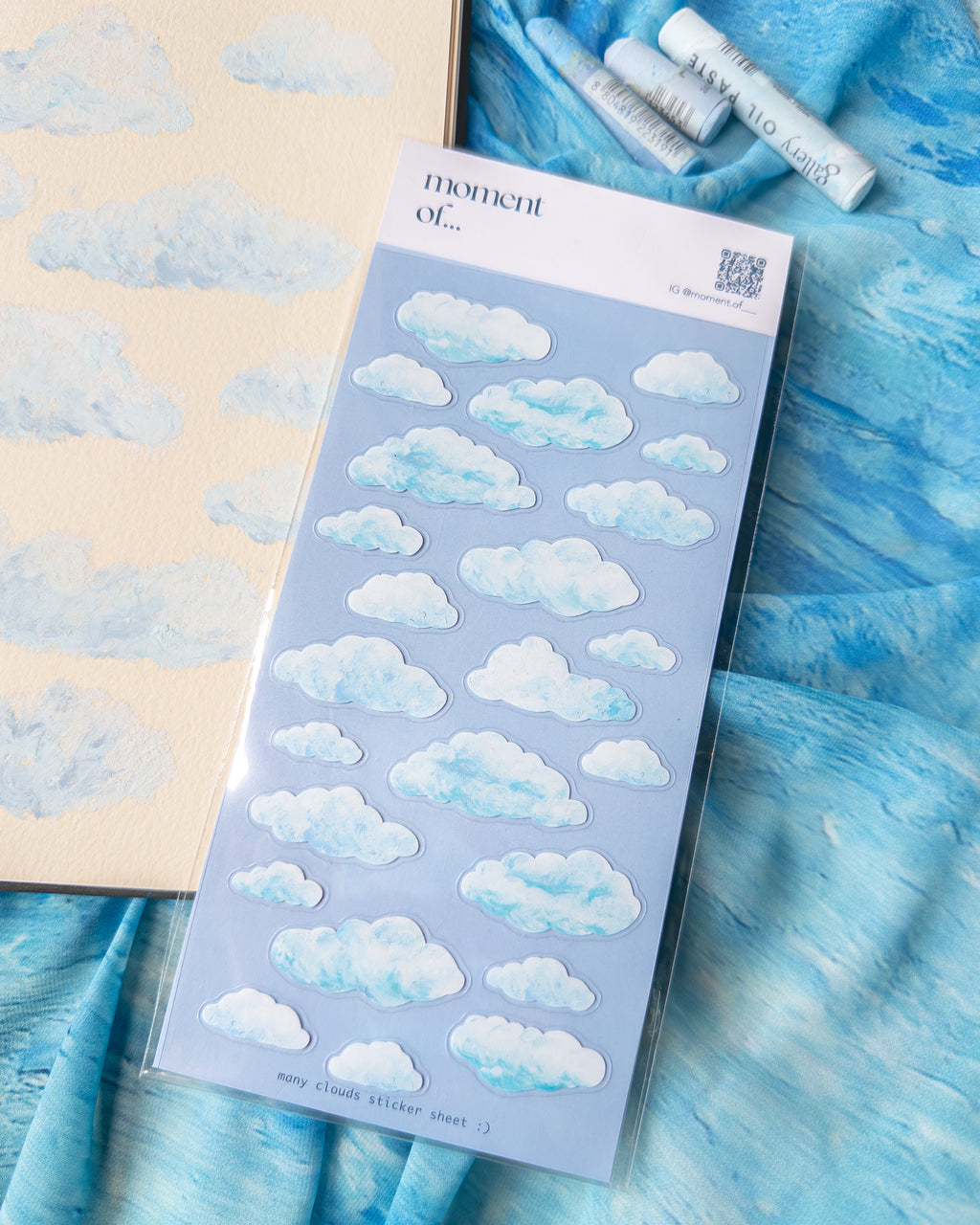 Many Clouds Sticker 好多雲貼紙