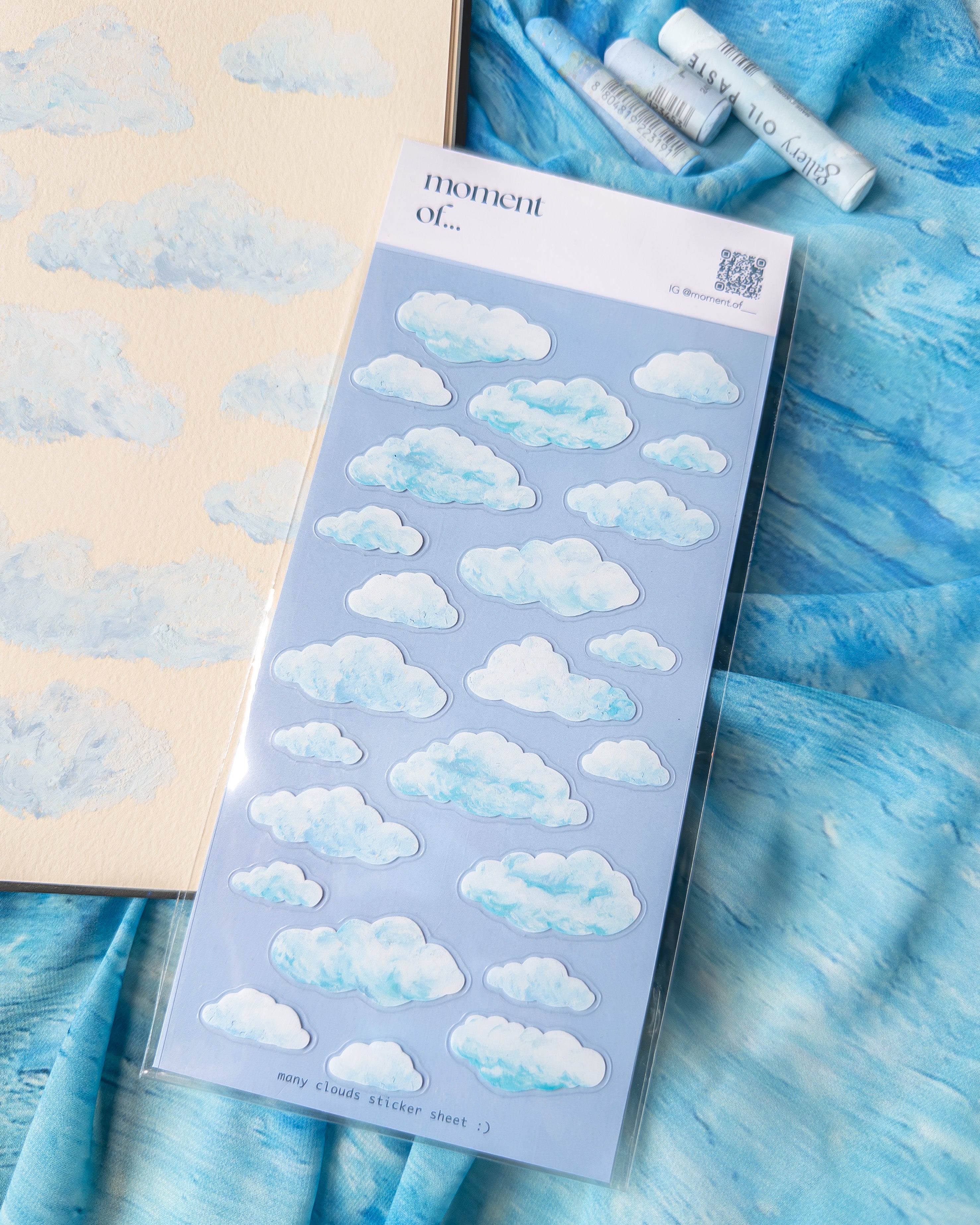 Many Clouds Sticker 好多雲貼紙