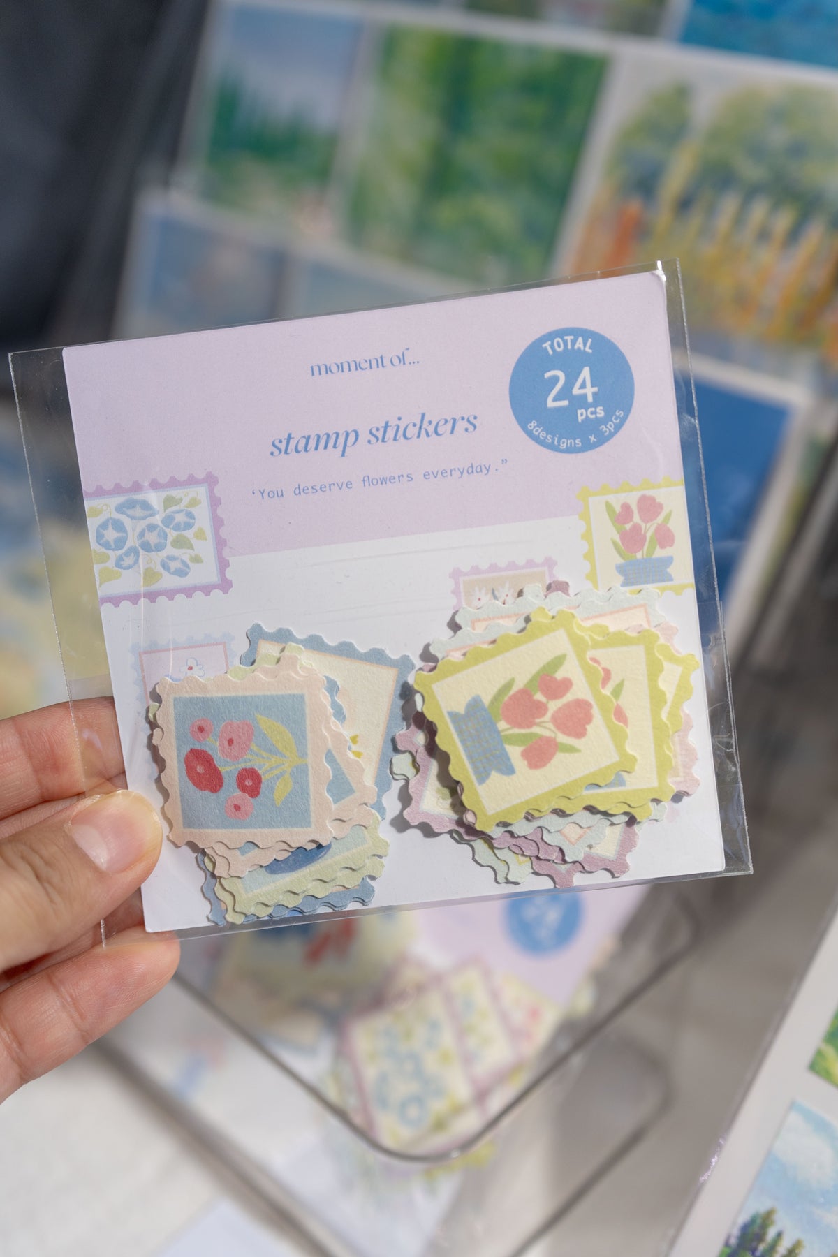 郵票貼紙 Stamp Stickers "You deserve flowers everyday"