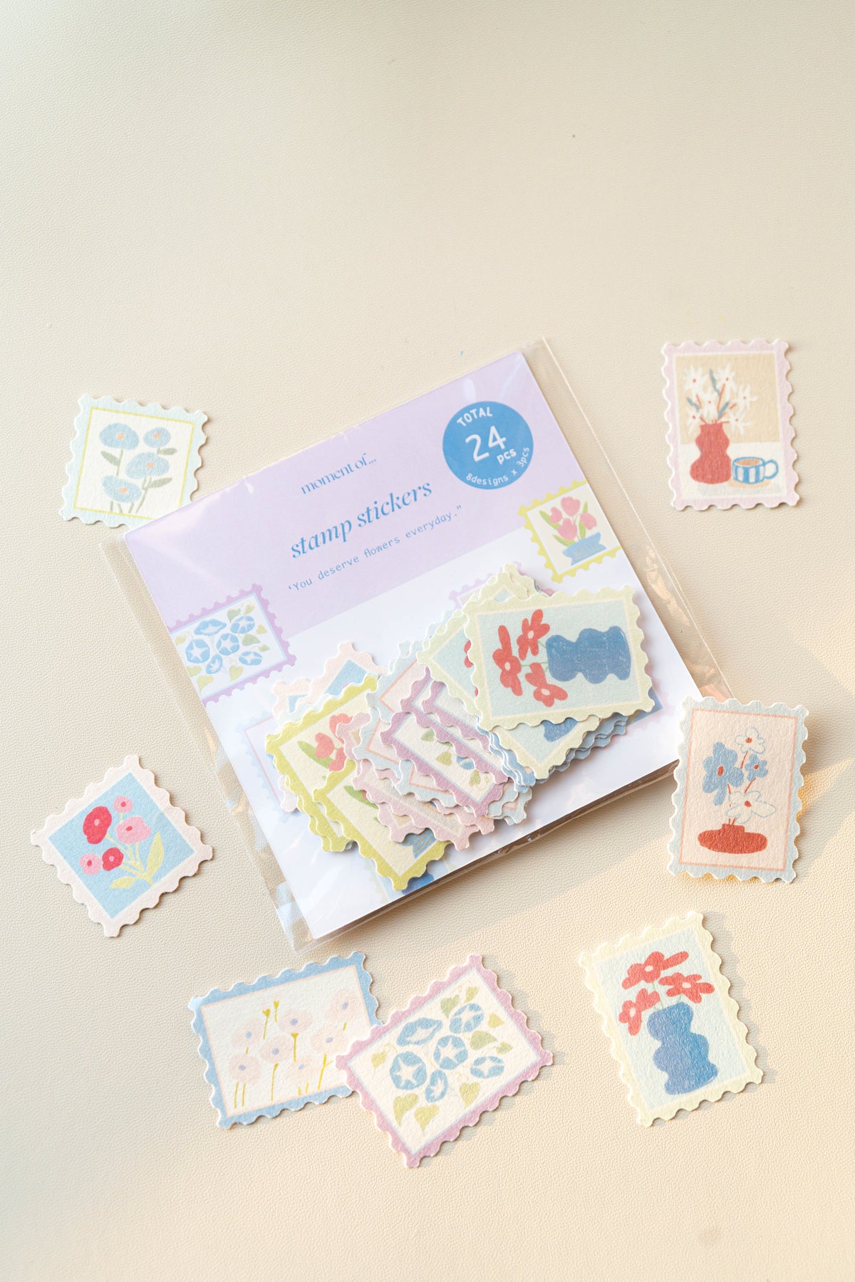 郵票貼紙 Stamp Stickers "You deserve flowers everyday"
