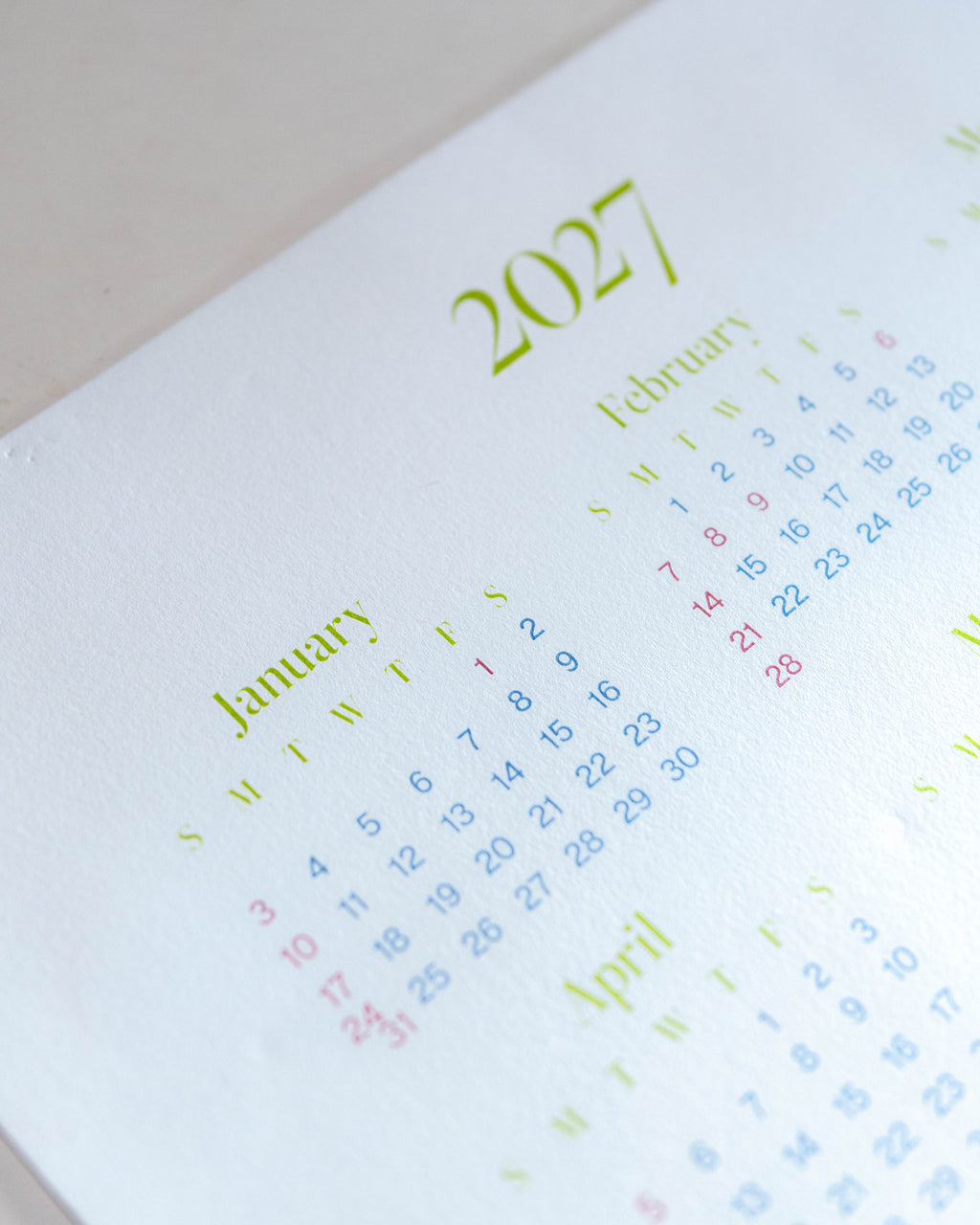 2027 年曆海報 Calendar Poster