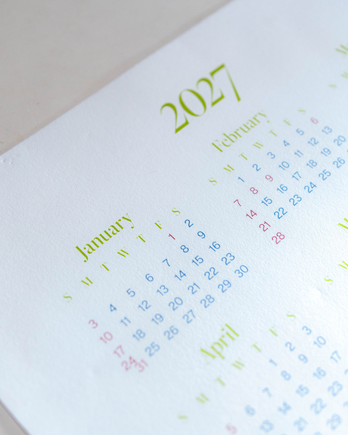2027 年曆海報 Calendar Poster