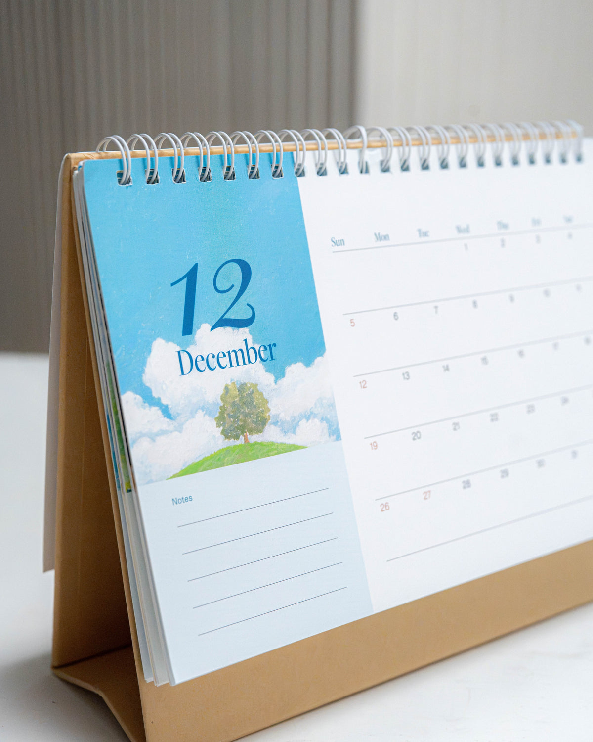 2027 桌曆 Monthly Desk Calendar
