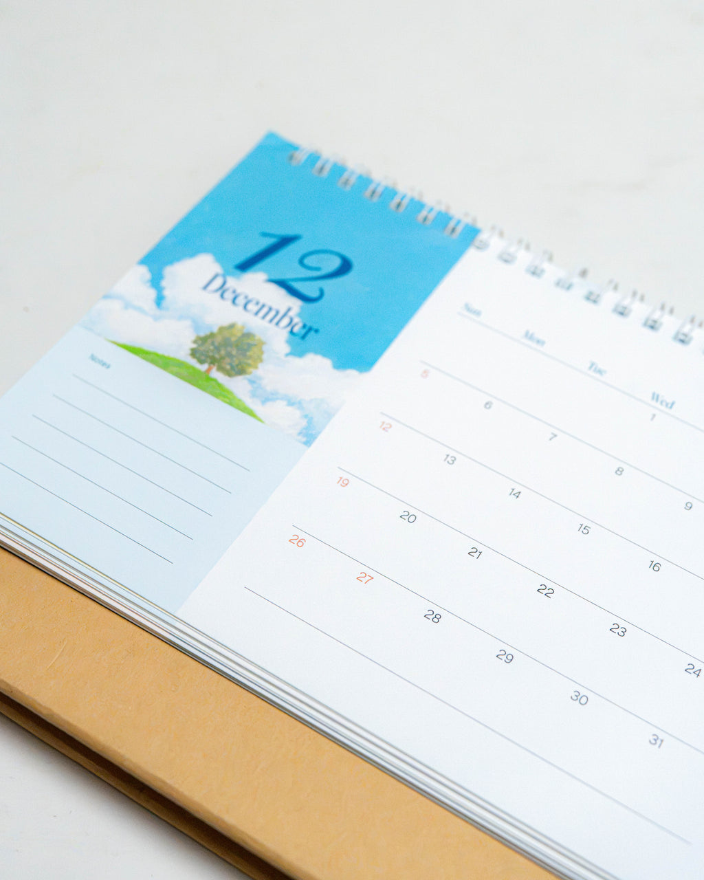 2027 桌曆 Monthly Desk Calendar