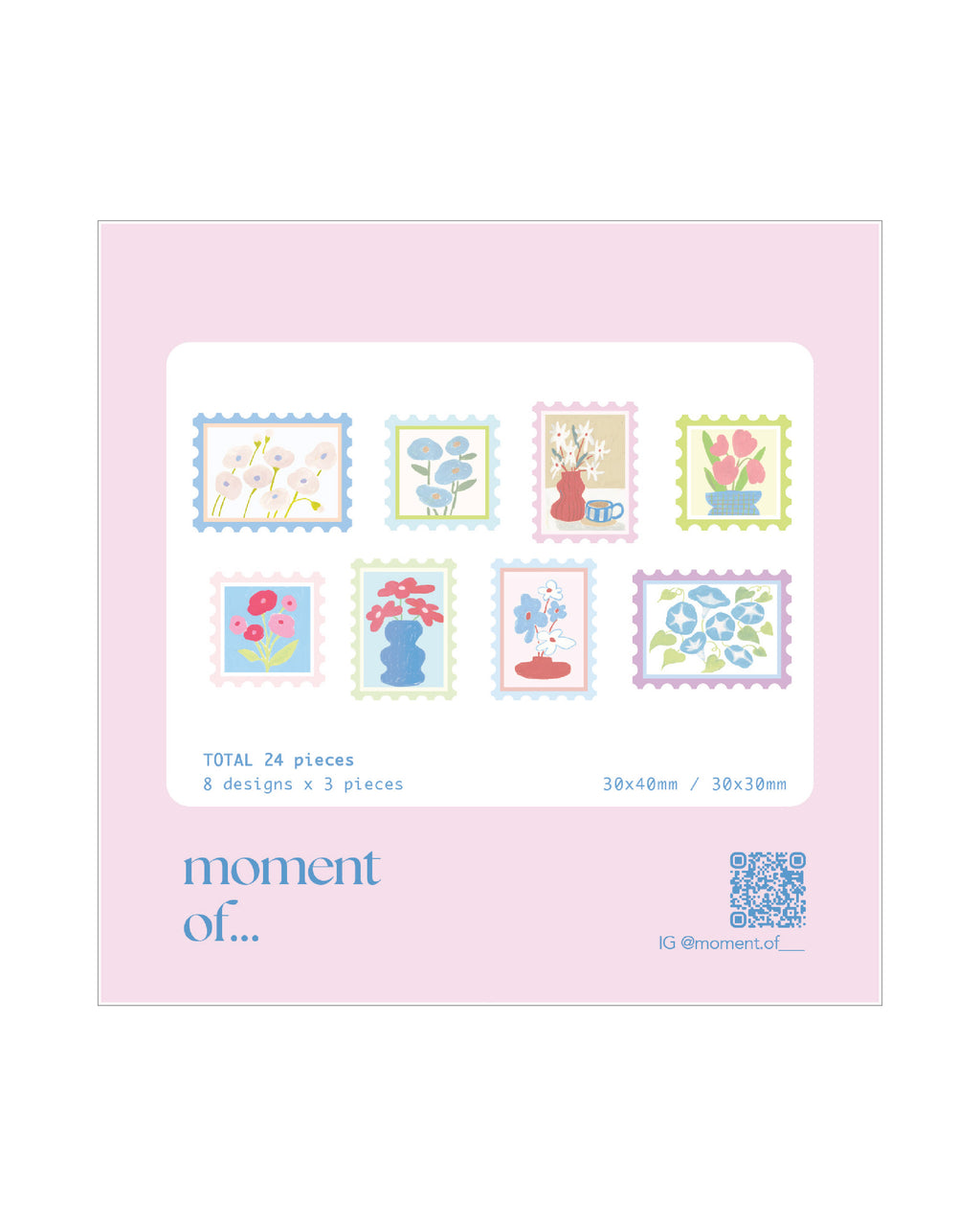 郵票貼紙 Stamp Stickers "You deserve flowers everyday"