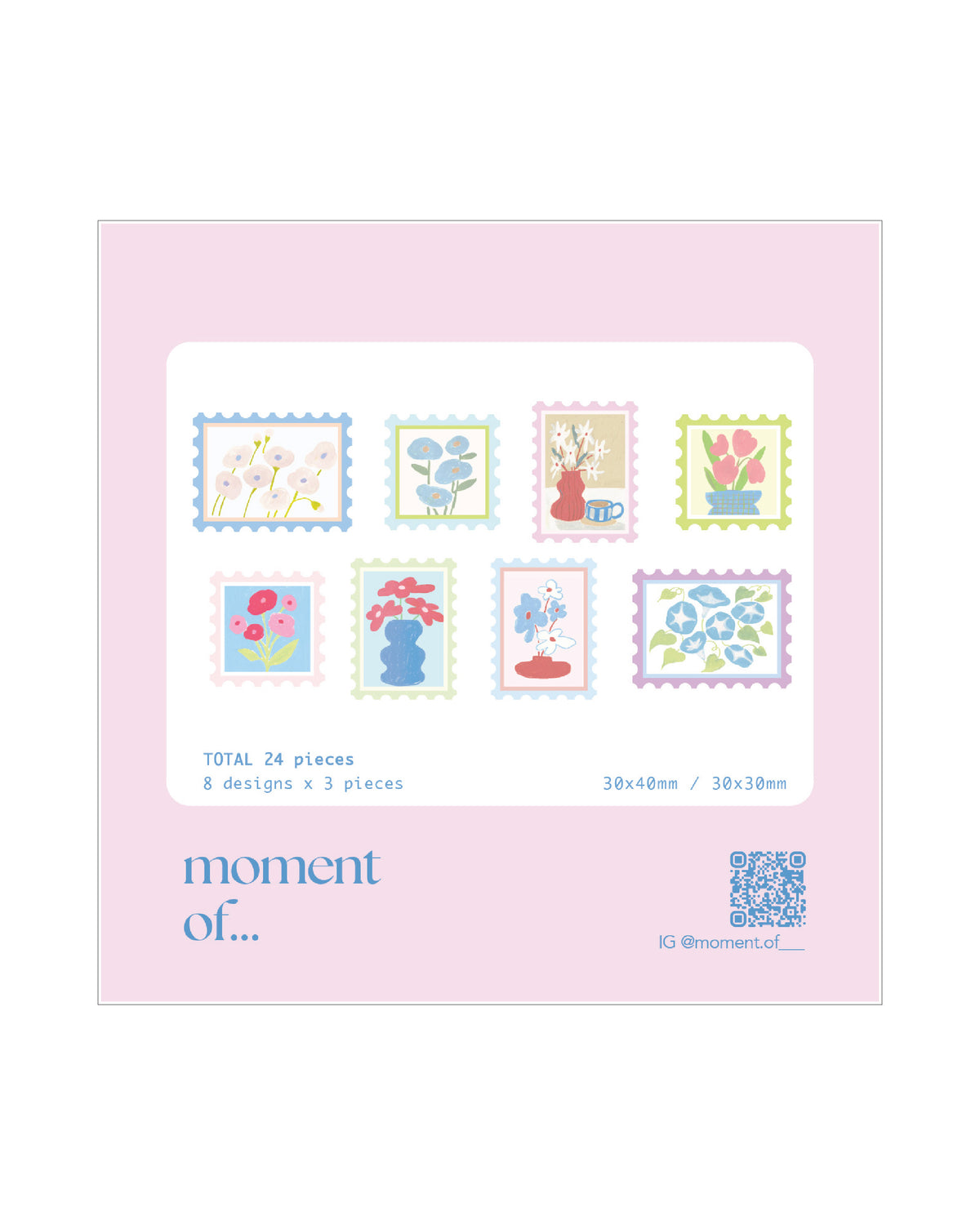 郵票貼紙 Stamp Stickers "You deserve flowers everyday"