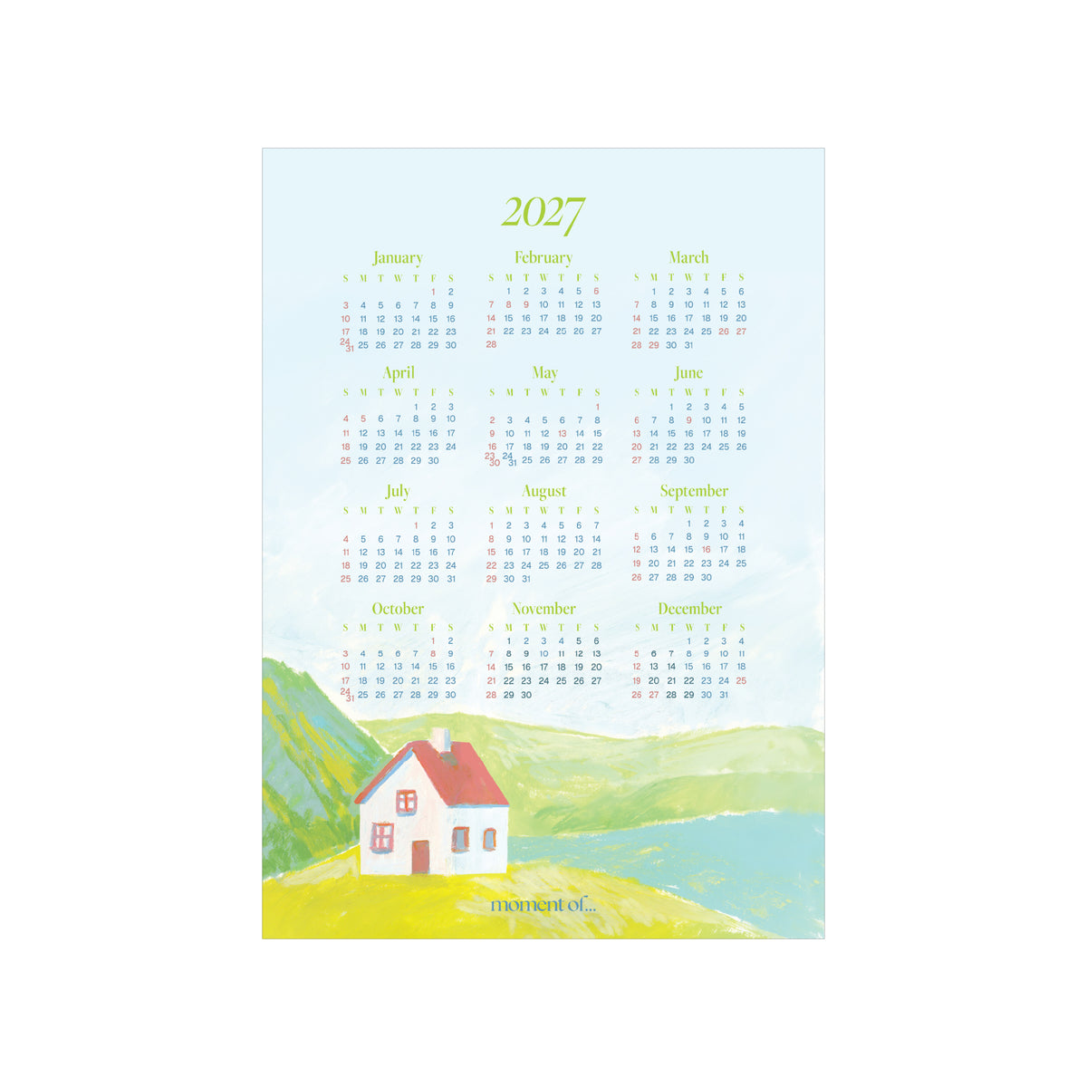 2027 年曆海報 Calendar Poster
