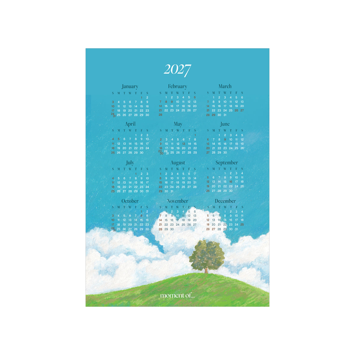 2027 年曆海報 Calendar Poster