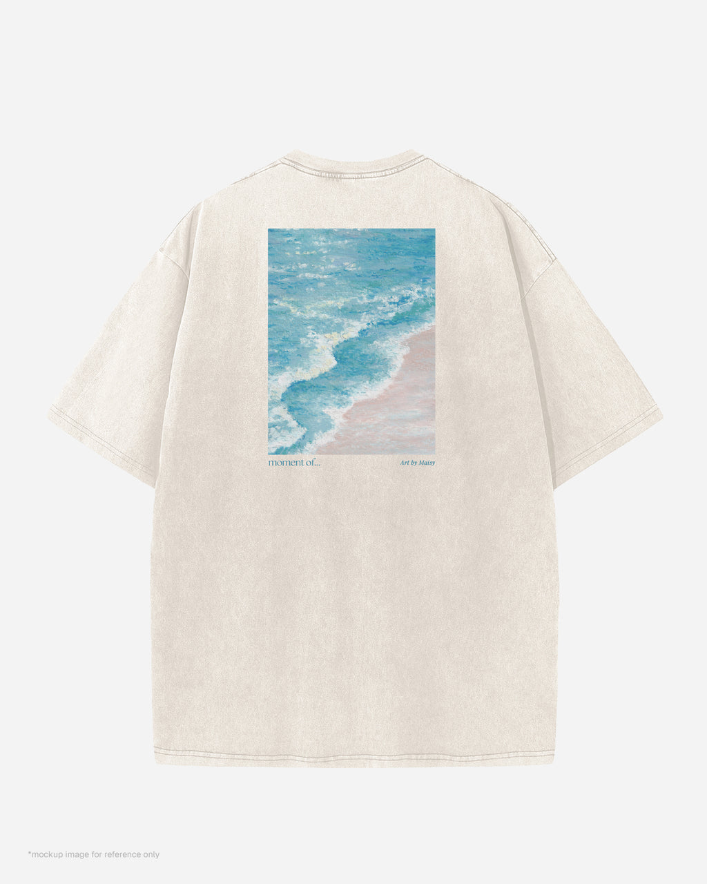 "Go with the Flow" 洗水Tshirt 【小麥杏】