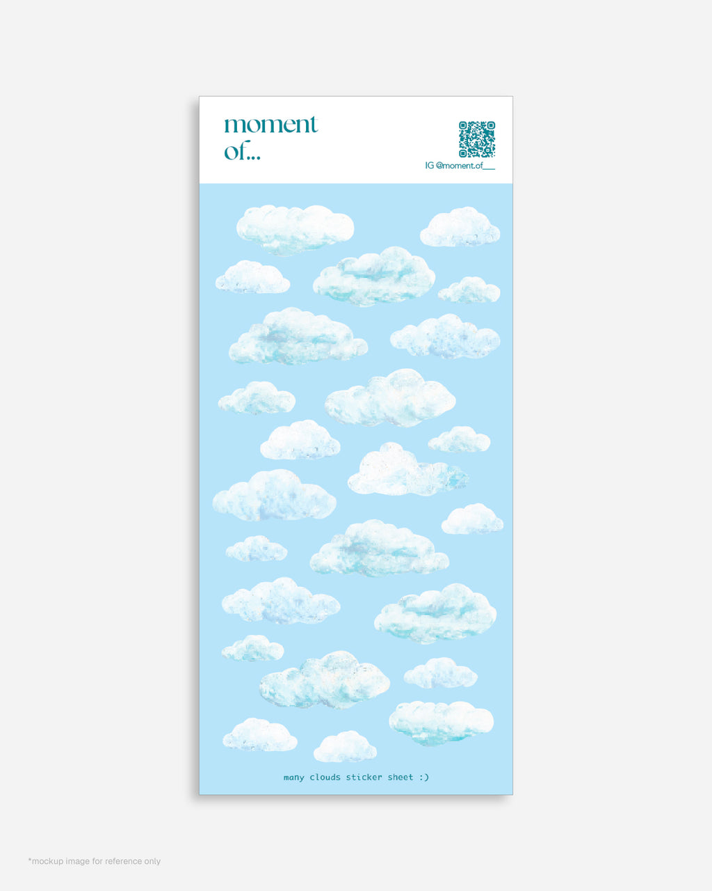 Many Clouds Sticker 好多雲貼紙