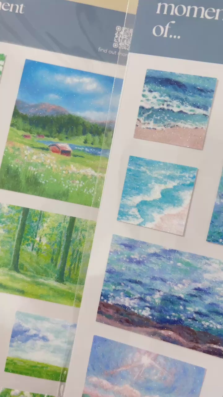 閃砂貼紙【方型/ 森林款】